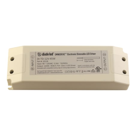 Diode Led Electric Dimmable Driver, 24V - 96W DI-TD-24V-96W
